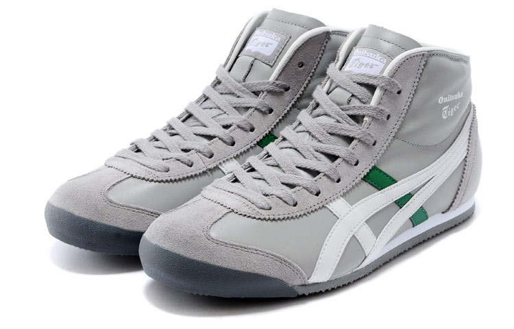 Lookbook 鬼冢虎 Mexico Mid Runner 灰白绿色