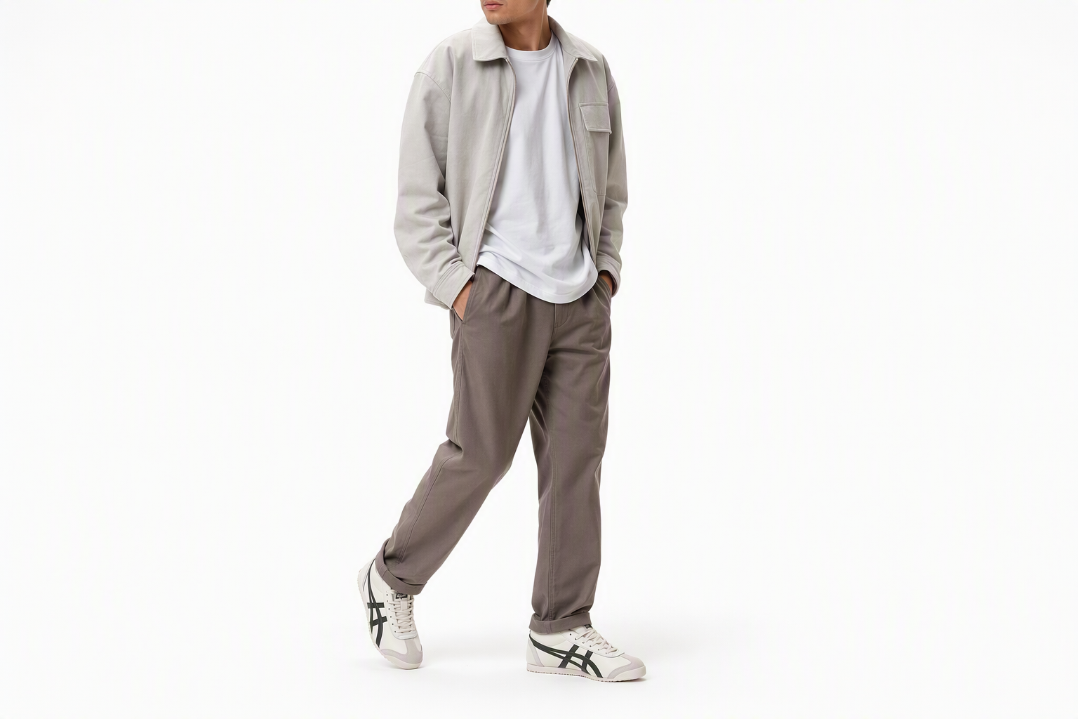 Order Onitsuka Tiger Mexico 中筒跑步鞋 當季新款 男女皆宜 白綠色