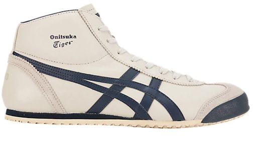 Onitsuka Tiger鬼塚虎 Mexico Mid Runner 簡約 中幫 跑步鞋 男女同款 米白藍 Order Onitsuka Tiger鬼塚虎 Mexico Mid Runner 簡約 中幫 跑步鞋 男女同款 米白藍
