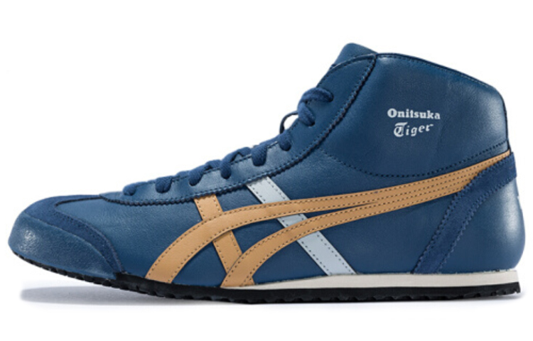 Onitsuka Tiger Mexico Mid Runner 'Dark Blue Gold' HL328-400