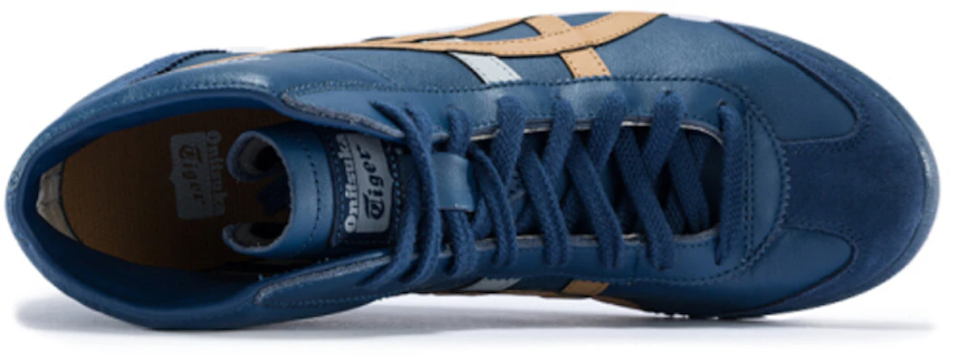 Onitsuka Tiger Mexico Mid Runner 'Biru Tua Emas' HL328-400 Details for Onitsuka Tiger Mexico Mid Runner 'Biru Tua Emas' HL328-400