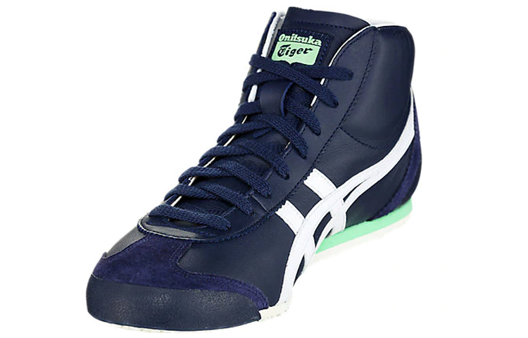 Shop Onitsuka Tiger 鬼塚虎 墨西哥中帮休闲鞋 男女同款 深藍