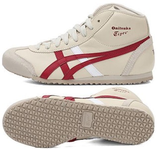Onitsuka Tiger Mexico Mid Runner 'Blanco Rojo Vino' HL328-0226 Details for Onitsuka Tiger Mexico Mid Runner 'Blanco Rojo Vino' HL328-0226