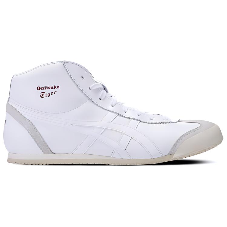 Order 鬼塚虎 Mexico Mid Runner 休閒舒適運動鞋 男女同款 白灰色