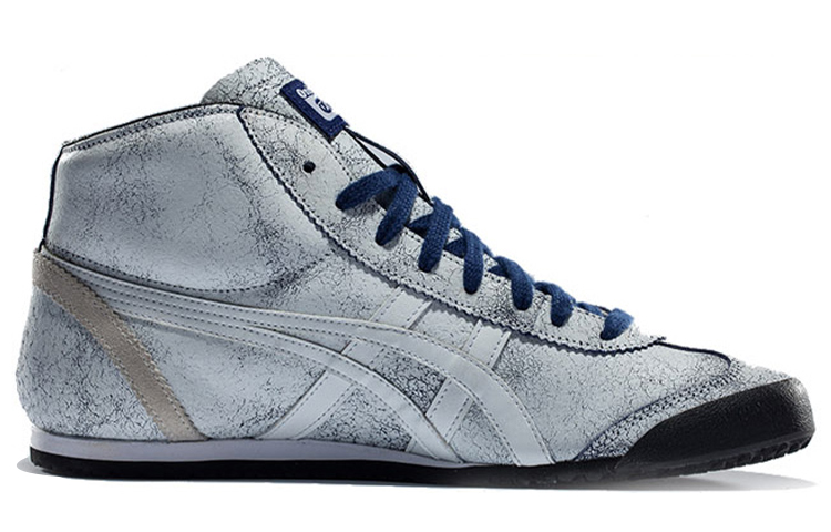 Order Onitsuka Tiger 鬼冢虎 Mexico Mid Runner 復古運動 中幫 跑步鞋 男女同款 白藍