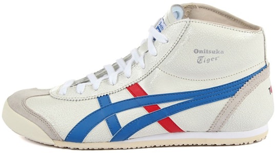 Onitsuka Tiger鬼冢虎 Mexico 中筒跑鞋 皮革 防滑 中帮 运动休閒鞋 男女同款 白蓝 Buy Onitsuka Tiger鬼冢虎 Mexico 中筒跑鞋 皮革 防滑 中帮 运动休閒鞋 男女同款 白蓝