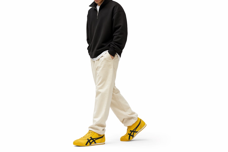 Onitsuka Tiger Mexico Mid Runner ''Giallo Nero'' 1183B577-751 Order Onitsuka Tiger Mexico Mid Runner ''Giallo Nero'' 1183B577-751