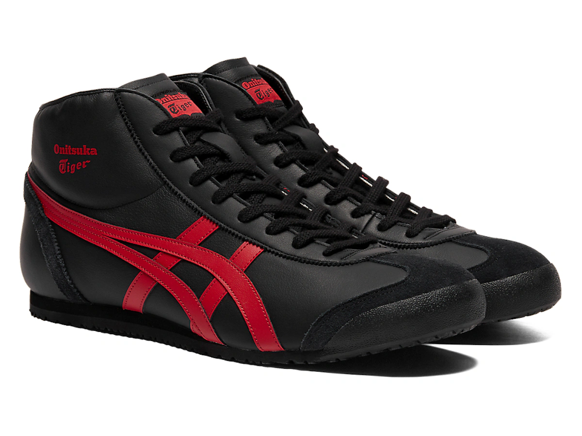 Onitsuka Tiger MEXICO Mid Runner BLACK/CLASSIC RED