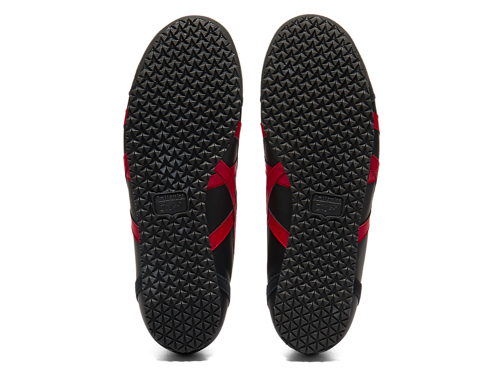 Sizing Onitsuka Tiger MEXICO Mid Runner HITAM/MERAH KLASIK 1183B577-001