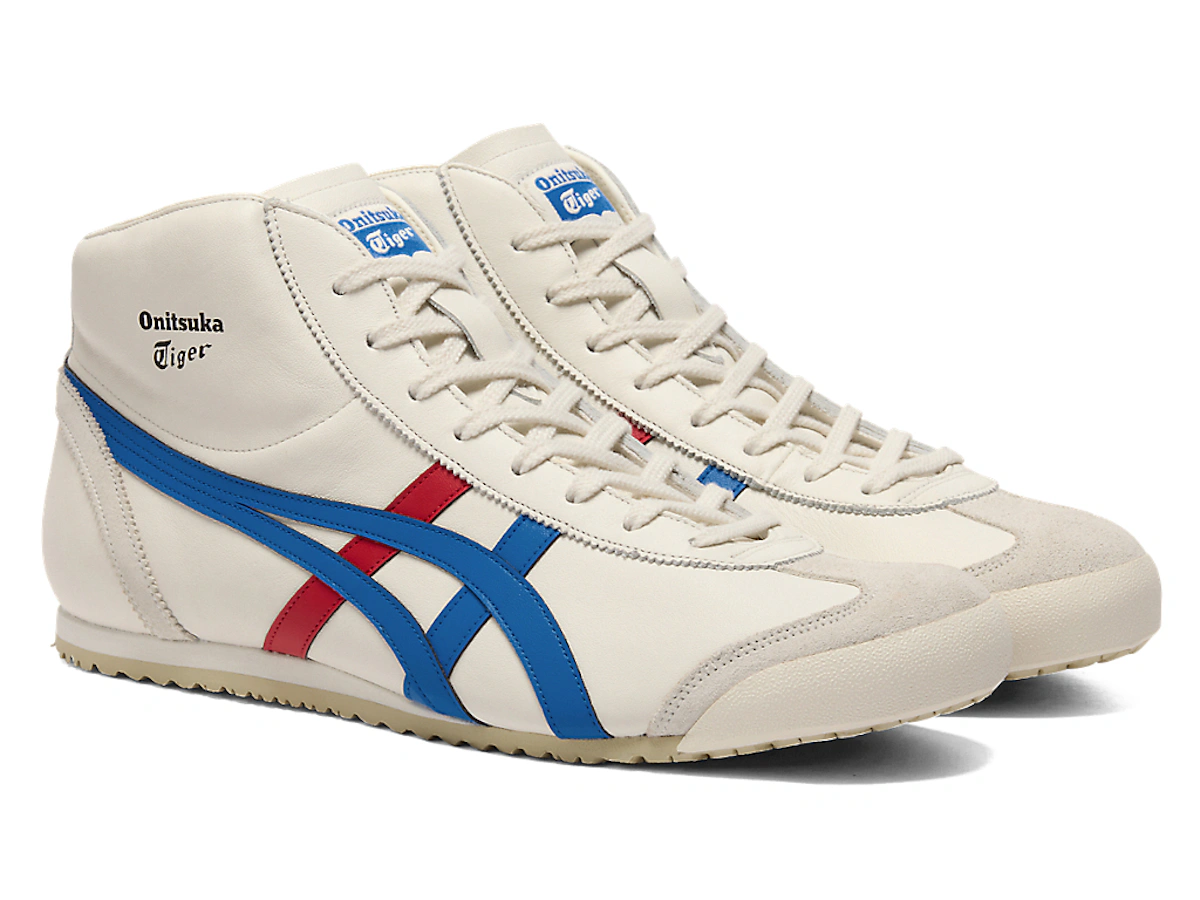 Onitsuka Tiger MEXICO Mid Runner CREAM/DIRECTOIRE BLUE
