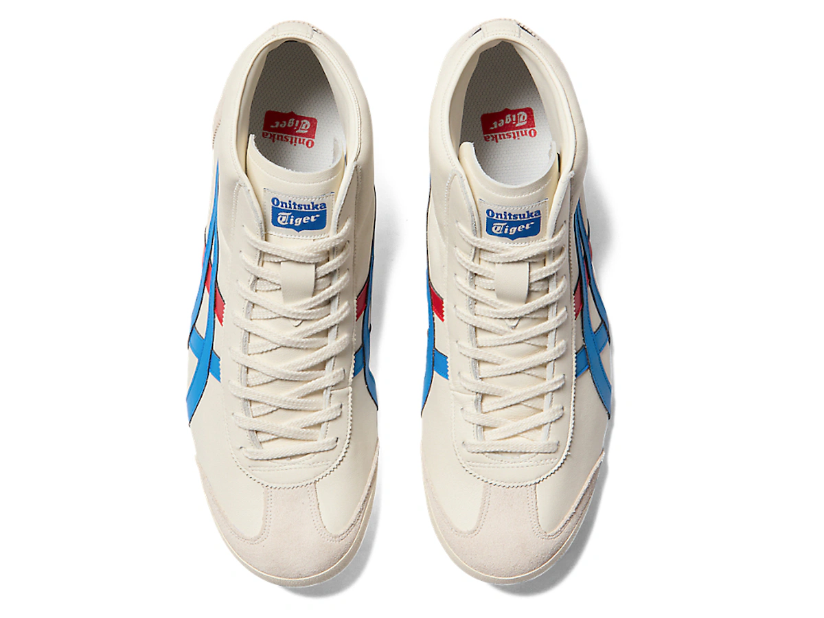 Onitsuka Tiger MEXICO Mid Runner CREAM/DIRECTOIRE BLUE