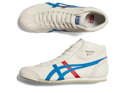 Onitsuka Tiger MEXICO Mid Runner CREAM/DIRECTOIRE BLUE