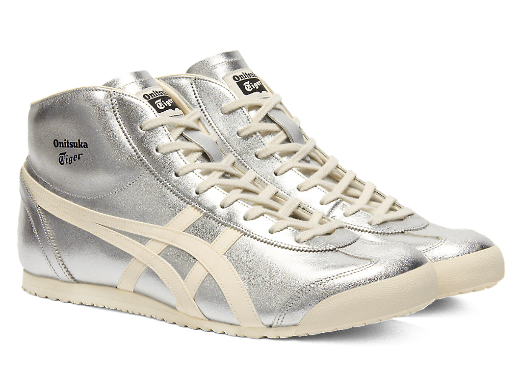 Lookbook 鬼塚虎 MEXICO Mid Runner 銀色/奶油色 1183B577-020