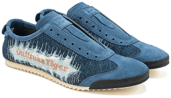 Onitsuka Tiger Mexico Slip-On Deluxe 'Blue Comfort' lelaki kasut. 1181A185-401 Order Onitsuka Tiger Mexico Slip-On Deluxe 'Blue Comfort' lelaki kasut. 1181A185-401