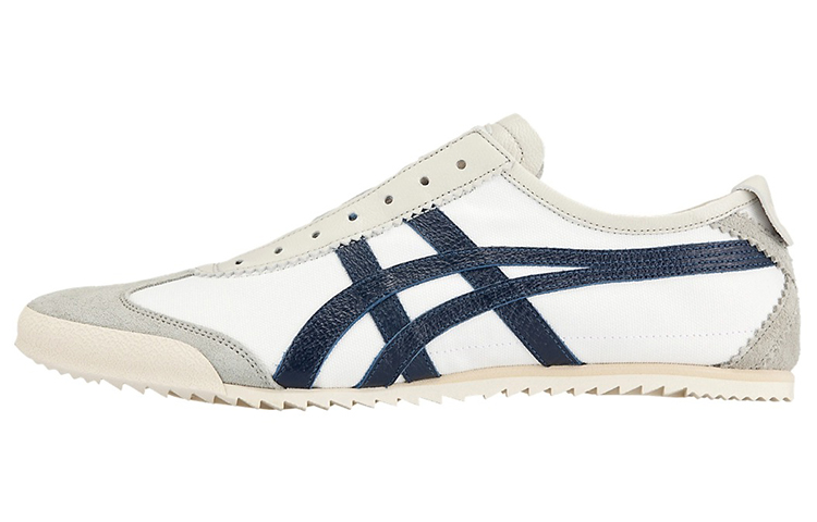 Buy Onitsuka Tiger鬼冢虎 墨西哥便鞋 高級版 舒適 耐磨 低筒 跑步鞋 男款 白灰藍