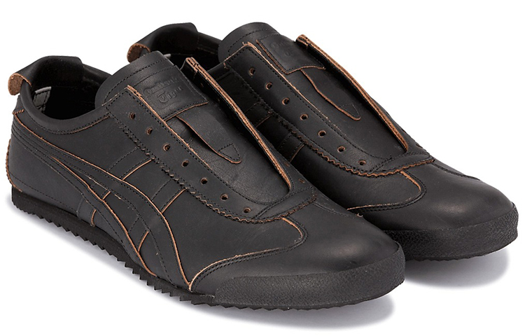 Order Onitsuka Tiger鬼塚虎 Mexico Slip-on Deluxe 舒適 輕便 低筒 慢跑鞋 男款 黑棕色