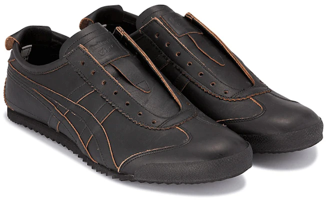 Onitsuka Tiger鬼塚虎 Mexico Slip-on Deluxe 舒適 輕便 低筒 慢跑鞋 男款 黑棕色 Order Onitsuka Tiger鬼塚虎 Mexico Slip-on Deluxe 舒適 輕便 低筒 慢跑鞋 男款 黑棕色