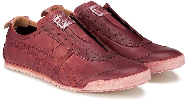 Onitsuka Tiger鬼塚虎 Mexico Slip-on Deluxe 舒適 輕便 低筒 跑步鞋 男款 玫瑰紅 Order Onitsuka Tiger鬼塚虎 Mexico Slip-on Deluxe 舒適 輕便 低筒 跑步鞋 男款 玫瑰紅