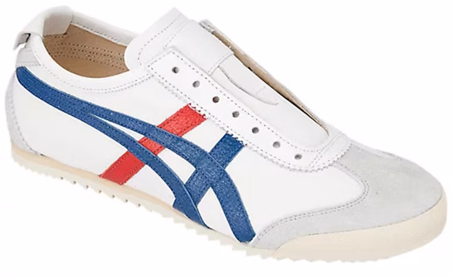 Onitsuka Tiger Mexico Slip-On Deluxe 'Putih Biru Merah' 1182A134-100 Shop Onitsuka Tiger Mexico Slip-On Deluxe 'Putih Biru Merah' 1182A134-100