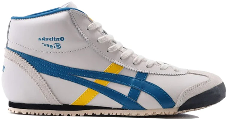 Onitsuka Tiger Mid Runner ''Blanc Bleu Jaune'' THL328-9956 Order Onitsuka Tiger Mid Runner ''Blanc Bleu Jaune'' THL328-9956