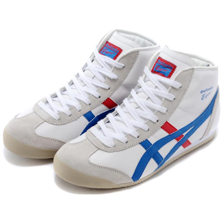 Lookbook Onitsuka Tiger Mid Runner Blauw Rood Wit THL328-0143