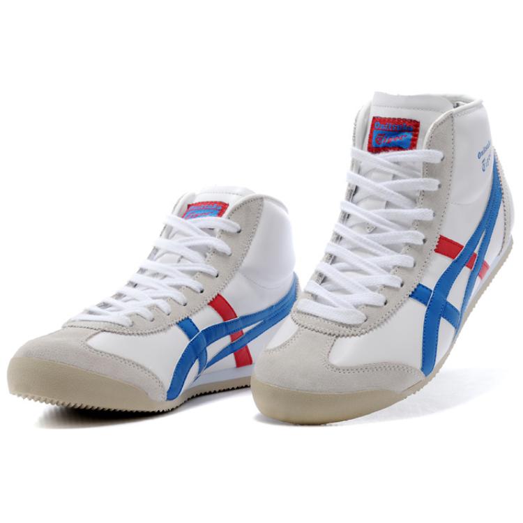 Shop Onitsuka Tiger Mid Runner Blauw Rood Wit THL328-0143