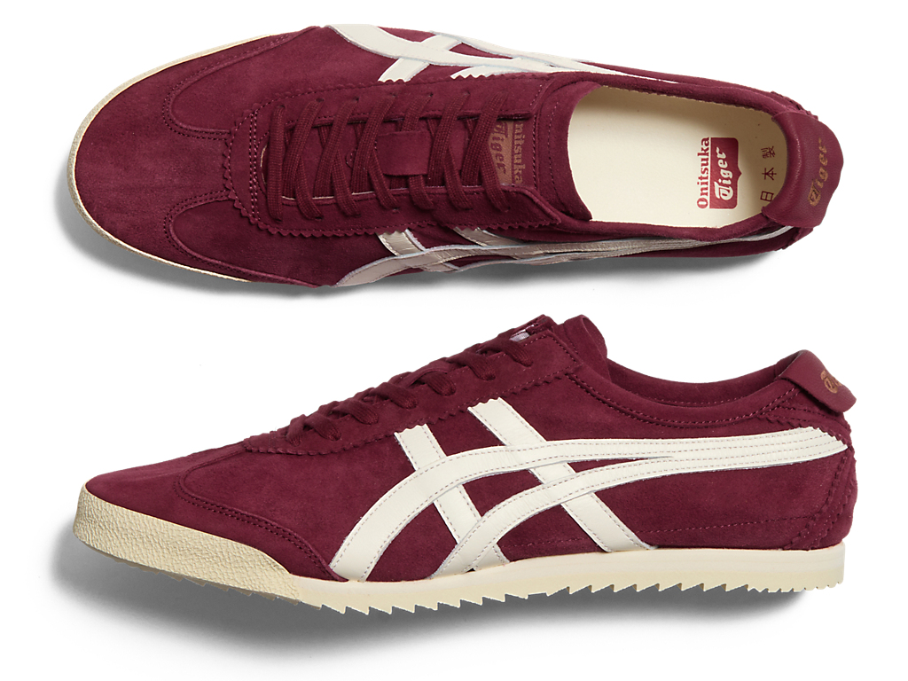 Cheap Onitsuka Tiger NIPPON MADE MEXICO 66 DELUXE BURGUNDY/KRIM 1181A507-600