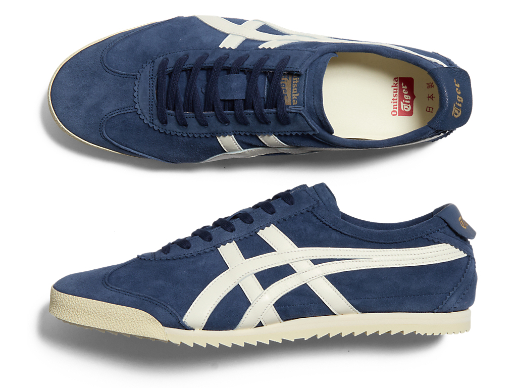 Cheap オニツカタイガー ニッポンメイド メキシコ66 デラックス マコブルー/クリーム 1181A507-400