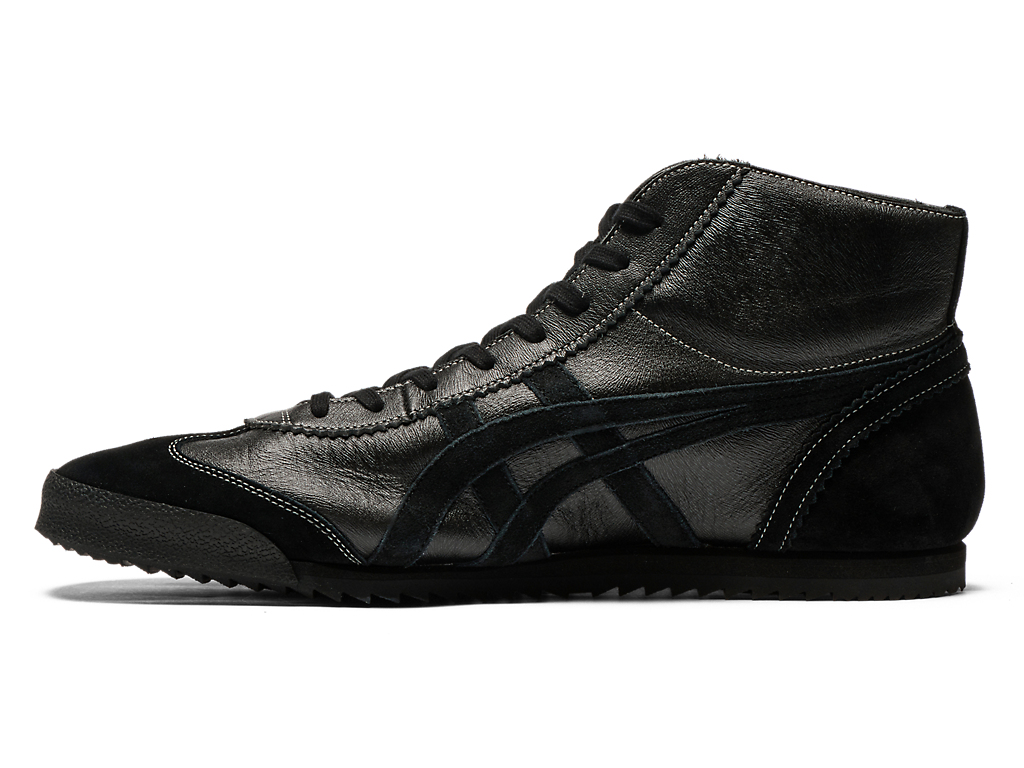 Lookbook Onitsuka Tiger NIPPON MADE MEXICO MID RUNNER DELUXE HITAM/HITAM 1181A609-001