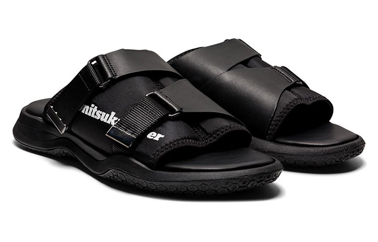 Lookbook 鬼塚虎 Ohbori 滑扣 潮流百搭運動涼鞋 黑