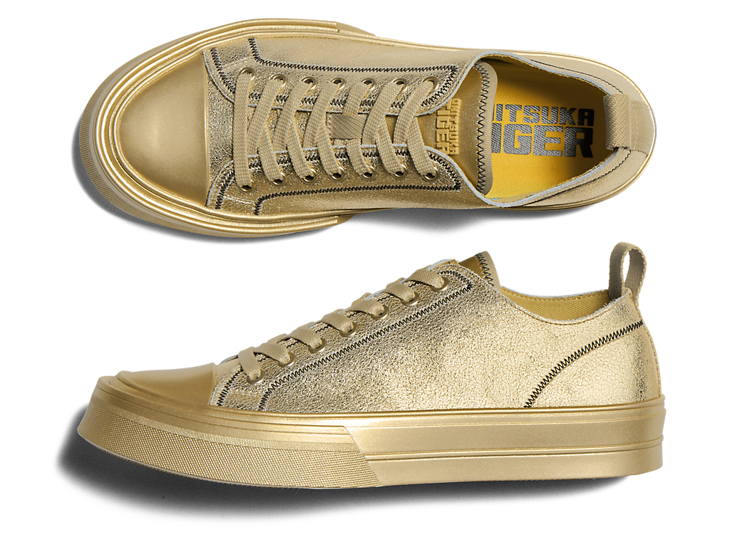 Cheap オニツカタイガー OK バスケットボール A75 LO ゴールド/ゴールド 1183C547-200