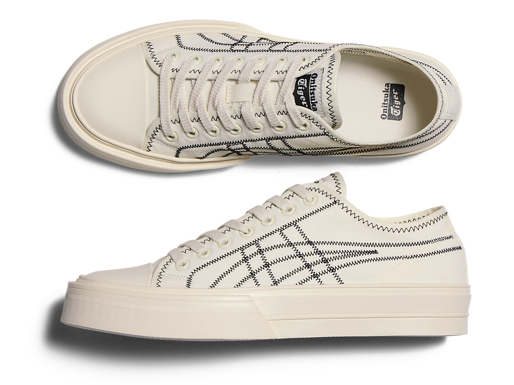 Cheap オニツカタイガー OK バスケットボール LO クリーム/ブラック 1183C474-100