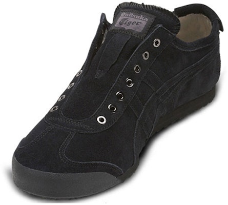 Onitsuka Tiger 鬼塚虎 Mexico 66 無鞋帶 低筒 休閒運動鞋 男女同款 黑 Lookbook Onitsuka Tiger 鬼塚虎 Mexico 66 無鞋帶 低筒 休閒運動鞋 男女同款 黑