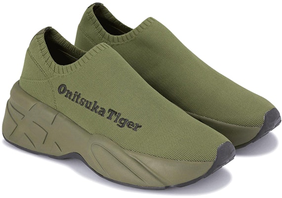Onitsuka Tiger P-Trainer Knit LO Shoes 'Smog Green' 1183B423-300 Lookbook Onitsuka Tiger P-Trainer Knit LO Shoes 'Smog Green' 1183B423-300