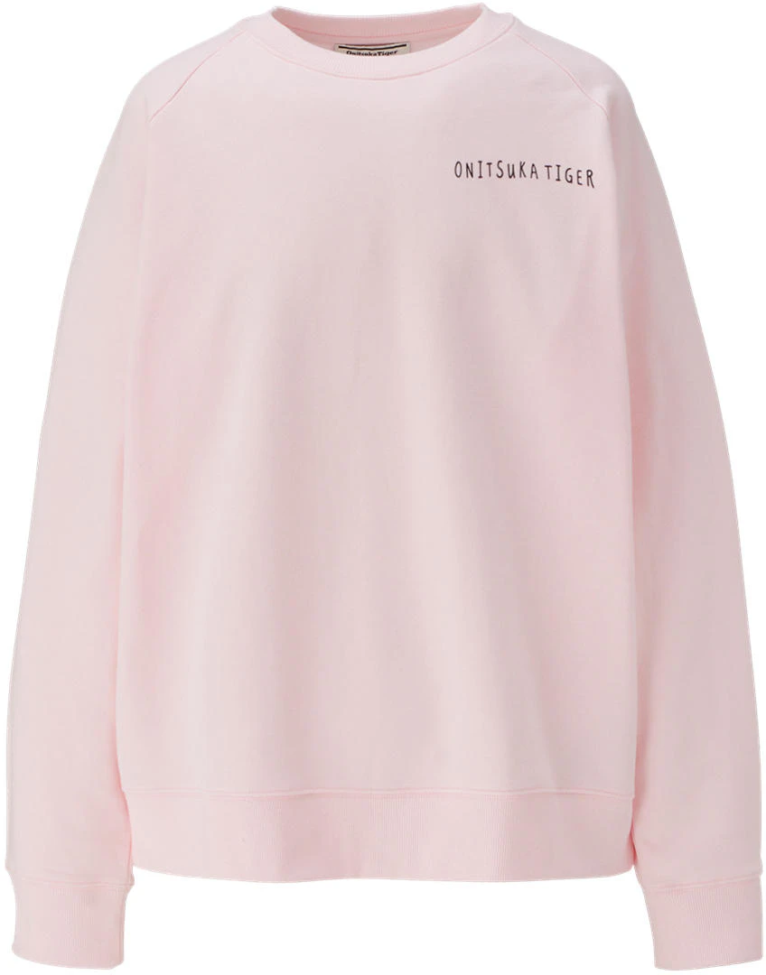 onitsuka-tiger-pink-logo-print-embroidered-graphic-casual-crewneck-sweatshirt-unisex-2183-b182-700