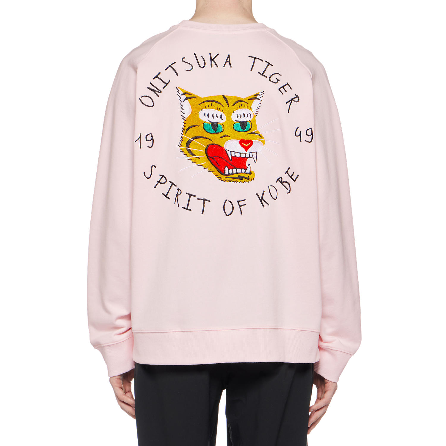 Purchase Onitsuka Tiger Crewneck Sweatshirt Unisex Pink Graphic Logo Embroider Casual. 2183B182-700