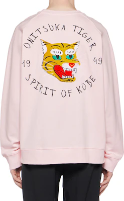 Onitsuka Tiger Crewneck Sweatshirt Unisex Pink Graphic Logo Embroider Casual. 2183B182-700 Purchase Onitsuka Tiger Crewneck Sweatshirt Unisex Pink Graphic Logo Embroider Casual. 2183B182-700