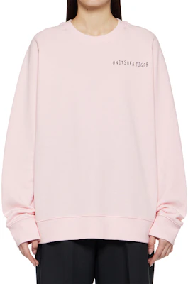 Onitsuka Tiger Crewneck Sweatshirt Unisex Pink Graphic Logo Embroider Casual. 2183B182-700 Details for Onitsuka Tiger Crewneck Sweatshirt Unisex Pink Graphic Logo Embroider Casual. 2183B182-700