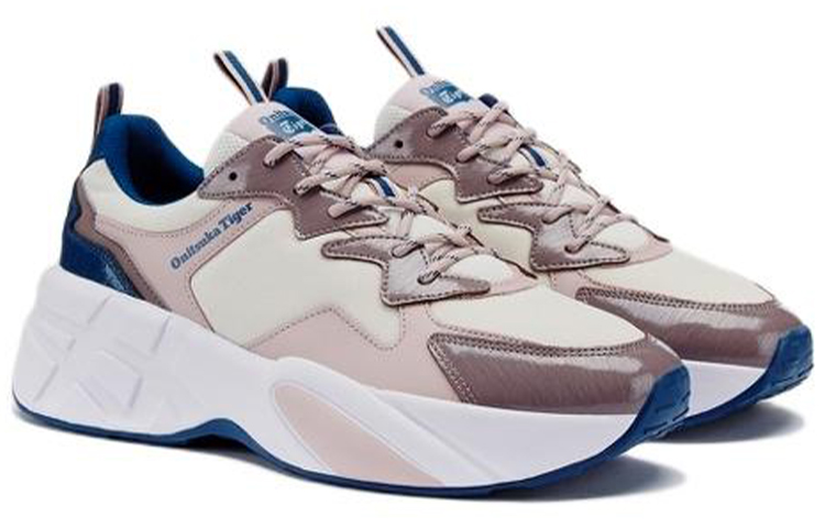 Onitsuka Tiger Pleaker Shoes 'Cream White Pink Blue' 圖 3