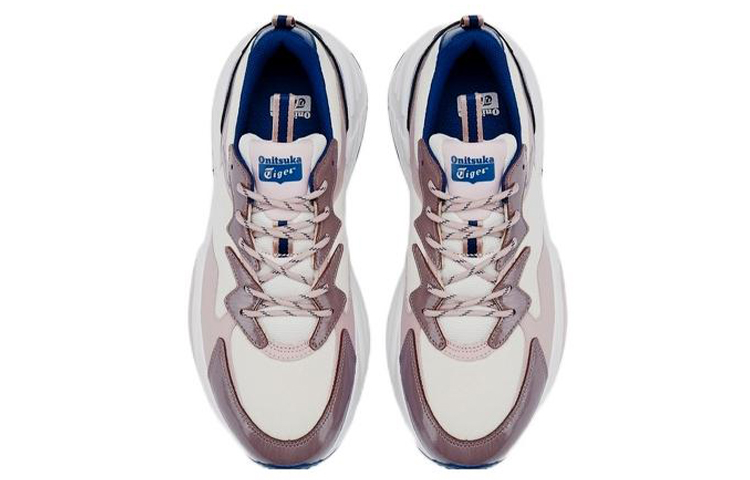 Onitsuka Tiger Pleaker Shoes 'Cream White Pink Blue' 圖 4