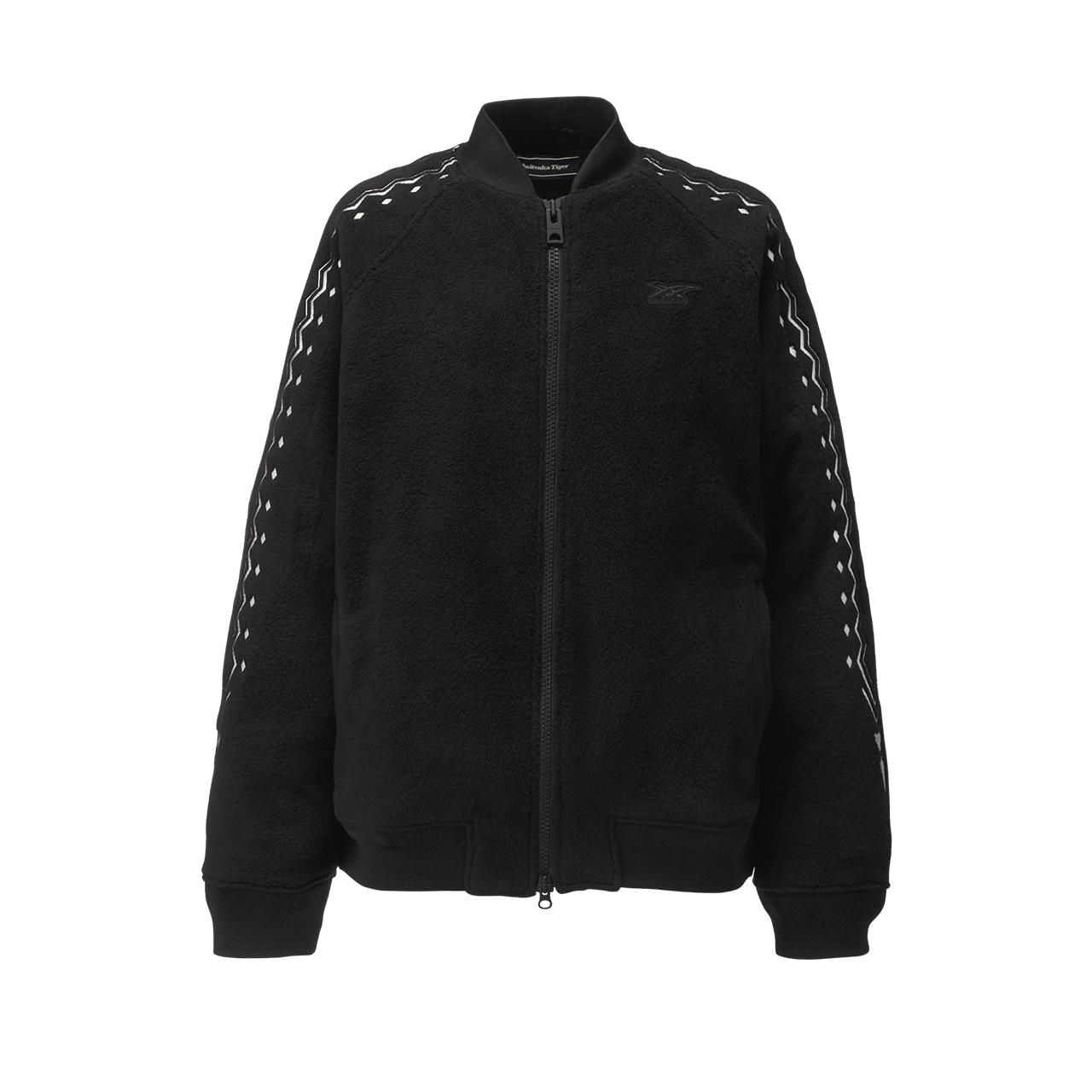 Onitsuka Tiger Printed Zip-Up Jacket Black Long-Sleeve Outerwear 2181A746-001