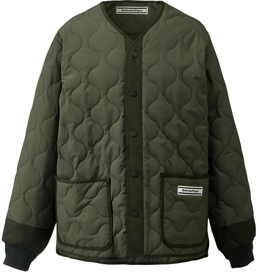 onitsuka-tiger-quilted-jacket-army-green-casual-loose-fit-long-sleeve-2181-a634-300