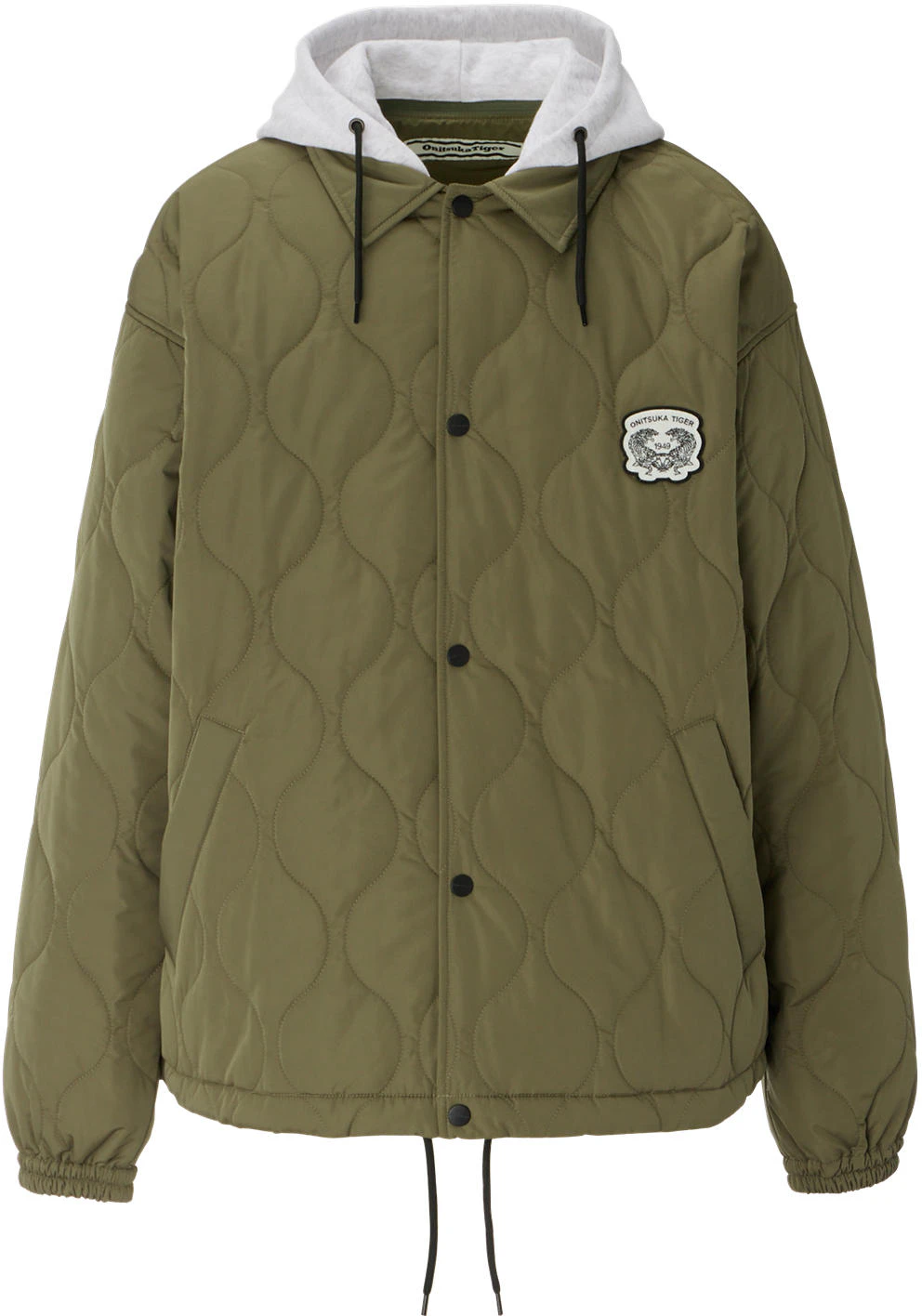 onitsuka-tiger-quilted-khaki-hooded-jacket-unisex-casual-coat-2183-b416-300