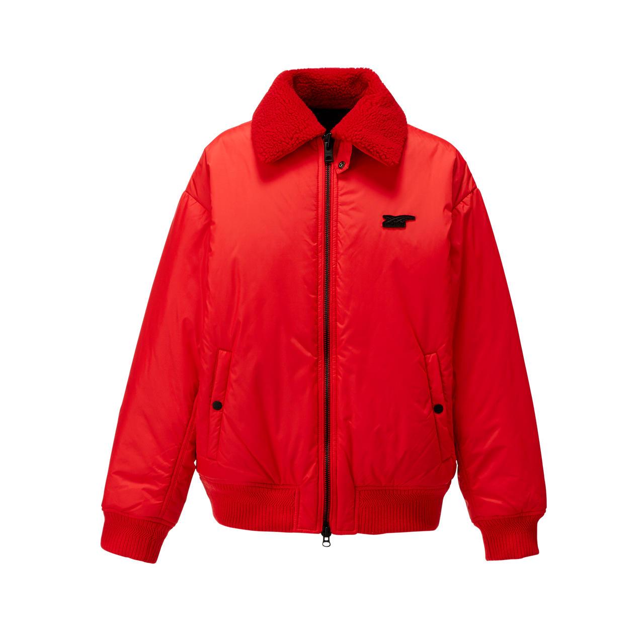 Onitsuka Tiger Red Blouson Jacket - Warm, Comfortable, Zip-Up Design 2181A723-600