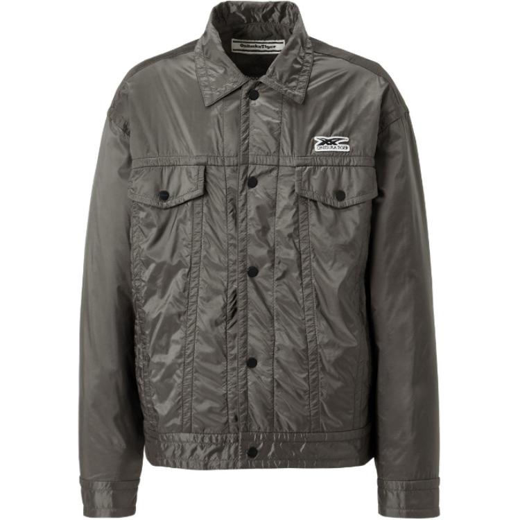 Onitsuka Tiger Relaxed Fit Comfort Jacket Gray 2181A677-020