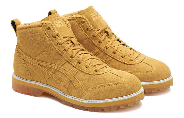 Shop 鬼塚虎 Rinkan Boot PF 復古 高筒 板鞋 男女同款 黃色