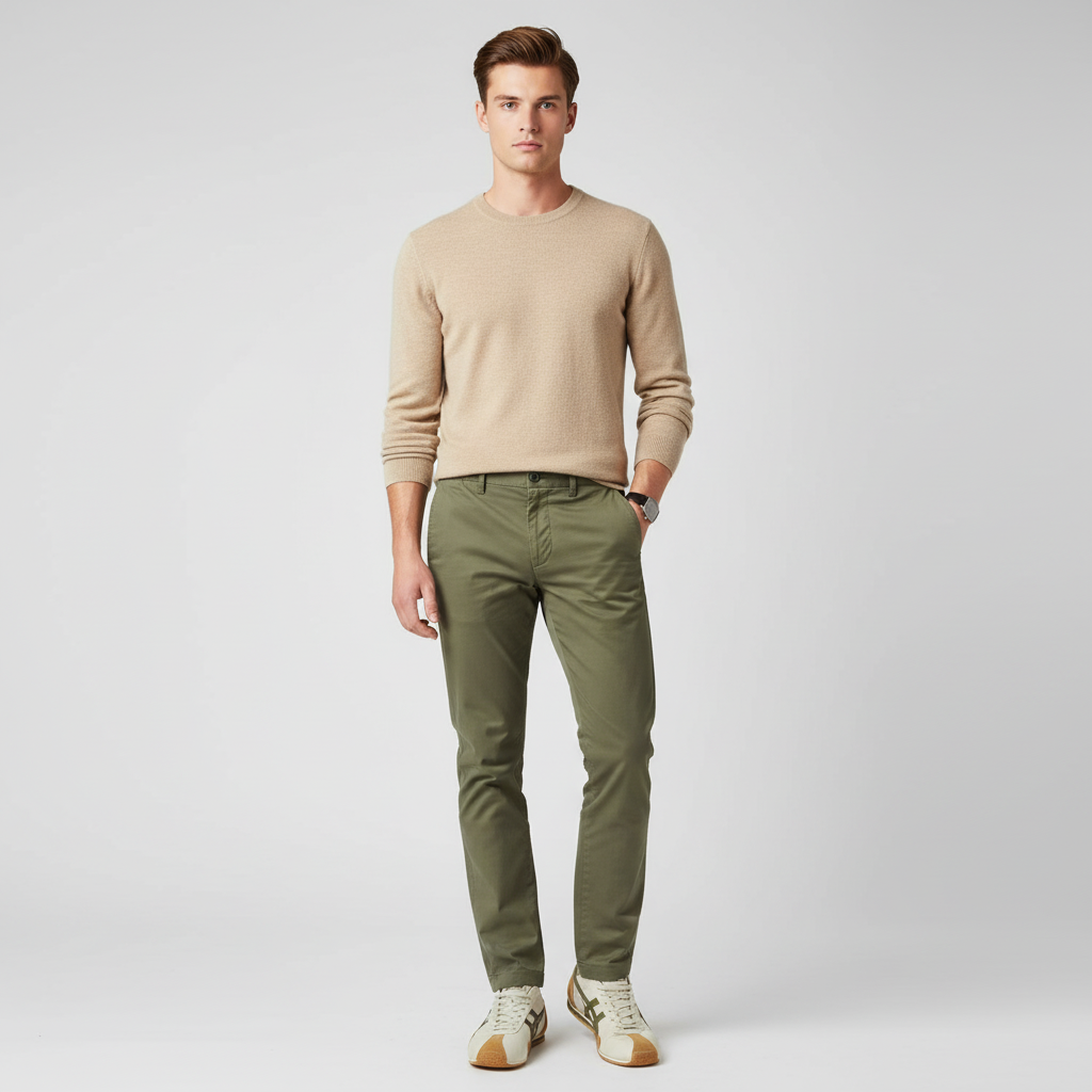 Lookbook Onitsuka Tiger Runspark 'Beige Hijau Zaitun Kuning Mustard' 1183B480-200