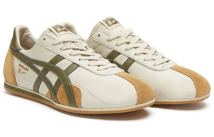 Shop Onitsuka Tiger Runspark 'Beige Hijau Zaitun Kuning Mustard' 1183B480-200