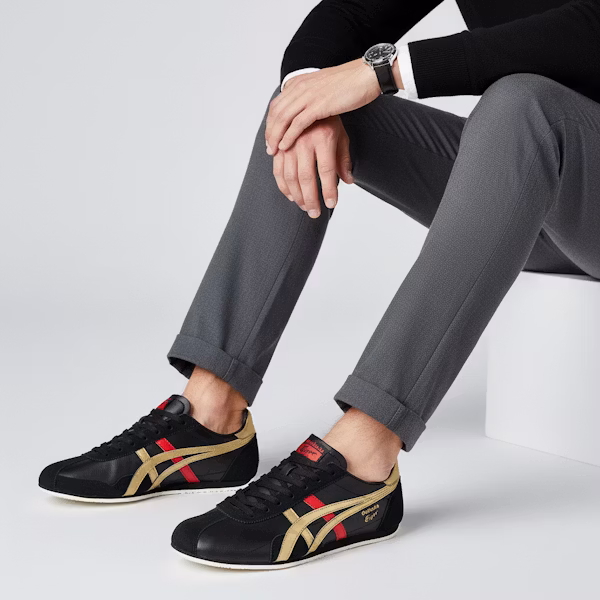 Onitsuka Tiger Runspark 'Black Gold Red' 1183B480-001 Order Onitsuka Tiger Runspark 'Black Gold Red' 1183B480-001