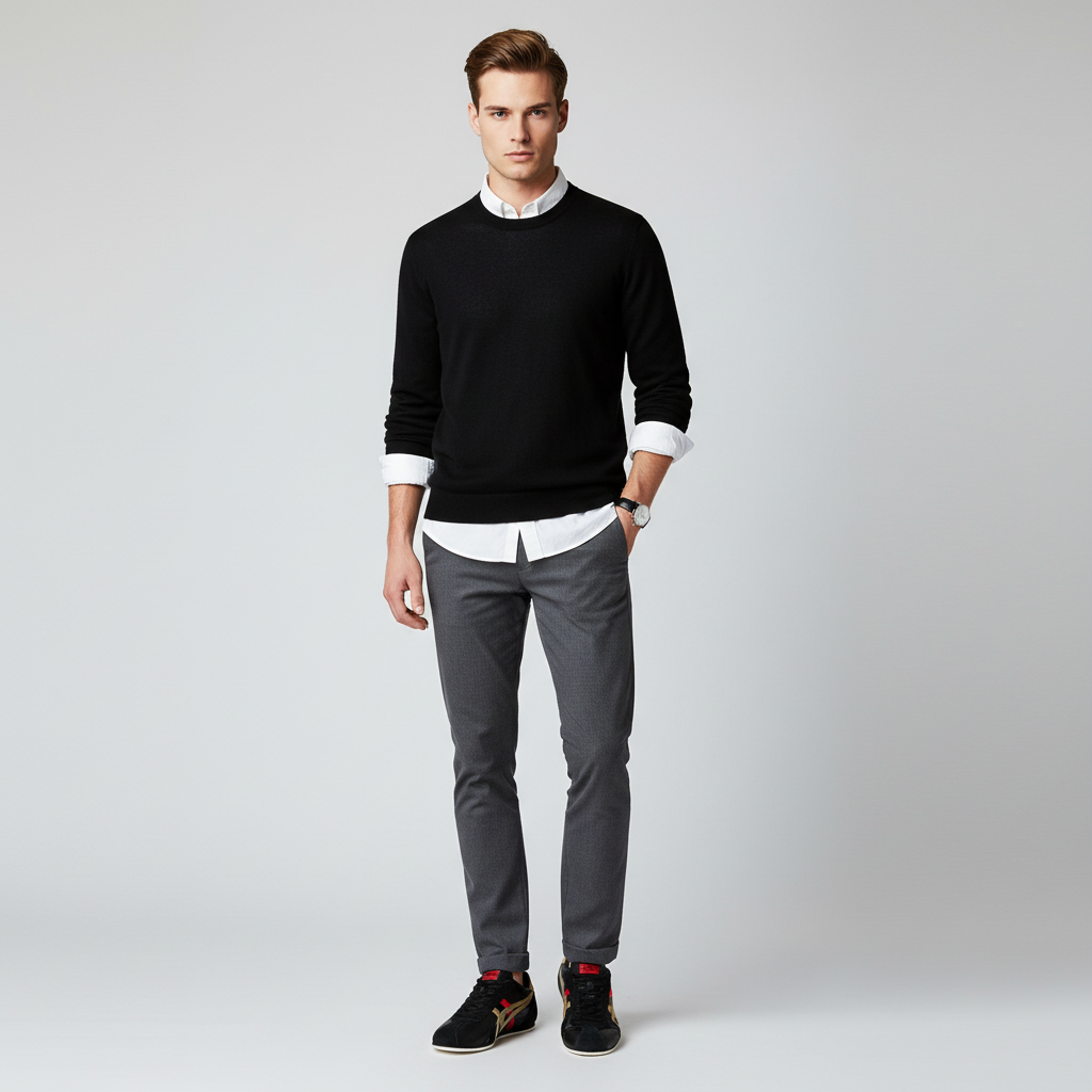 Lookbook Onitsuka Tiger Runspark 'Hitam Emas Merah' 1183B480-001